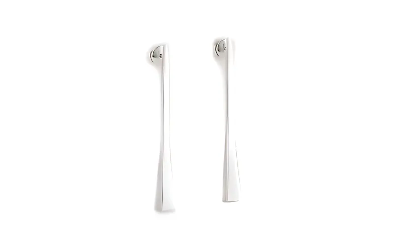 HERMES 925 Sterling Silver Earrings Women's Silver