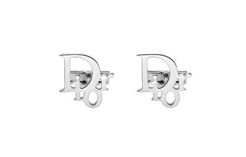 DIOR 925 Sterling Silver Stud Earrings Women's Silver