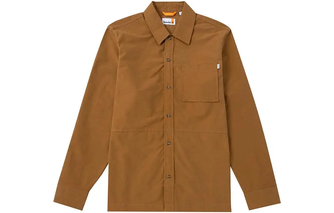 Timberland Shirts Men's Khaki Lapel Moderate Other