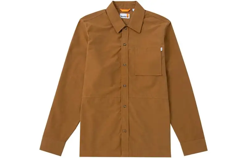 Timberland Shirts Men's Khaki Lapel Moderate Other