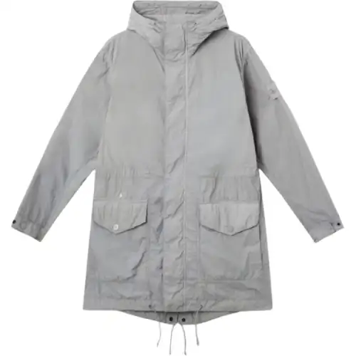 STONE ISLAND Ghost SS25 Coat Men's Gray White