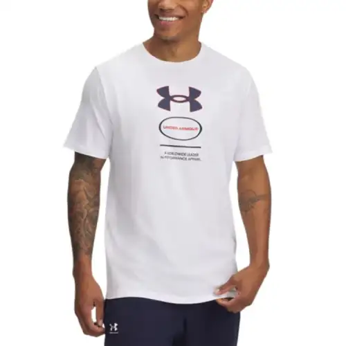 Under Armour Branded T Shirt Men's White