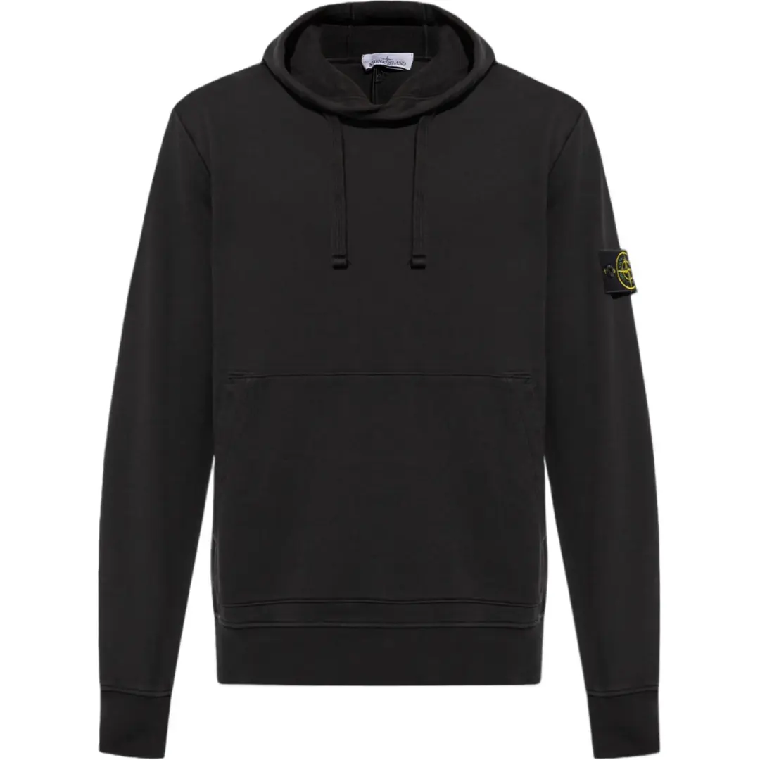 STONE ISLAND Fleece Garment Dyed Hoodie