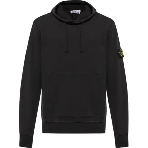 STONE ISLAND Fleece Garment Dyed Hoodie