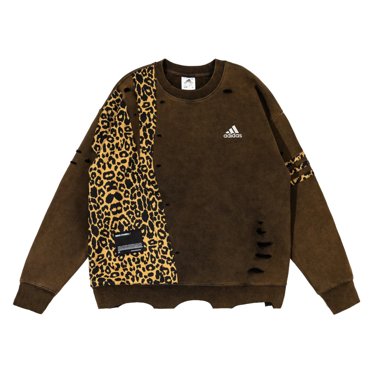 Adidas Sweatshirts Unisex Brown Crew Neck Moderate Other