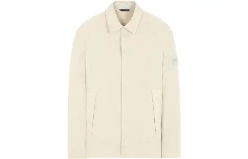 STONE ISLAND Shirts Men's Beige Lapel Moderate Shirt