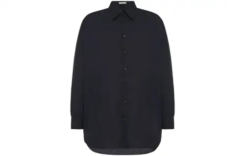 THE ROW Shirts Men's Black Pointed Collar Moderate Other