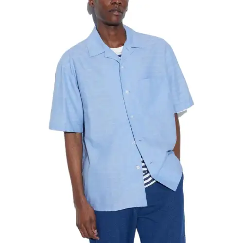 UNIQLO Shirts Unisex Aqua Blue Moderate