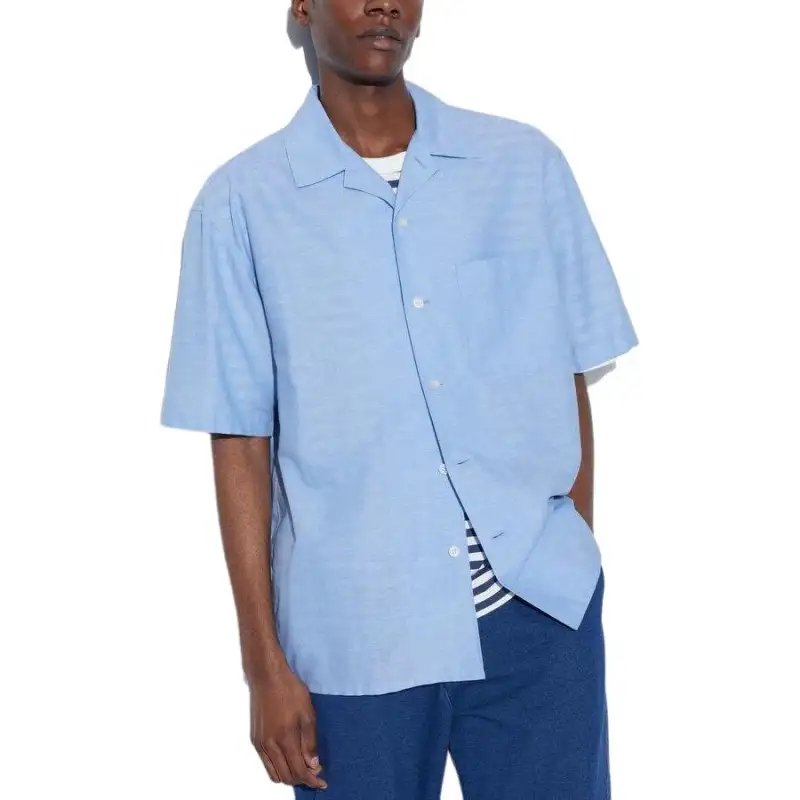 UNIQLO Shirts Unisex Aqua Blue Moderate