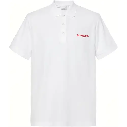 Burberry SS24 Polo Shirt Men's White