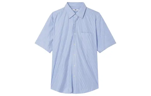 UNIQLO Shirts Unisex 62 Pink Blue Pointed Collar Moderate Other