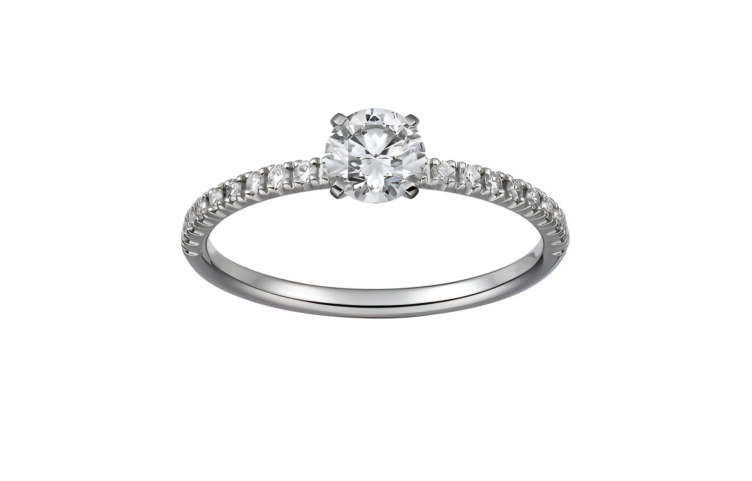 Женское кольцо Cartier (серебряное) — фото 4