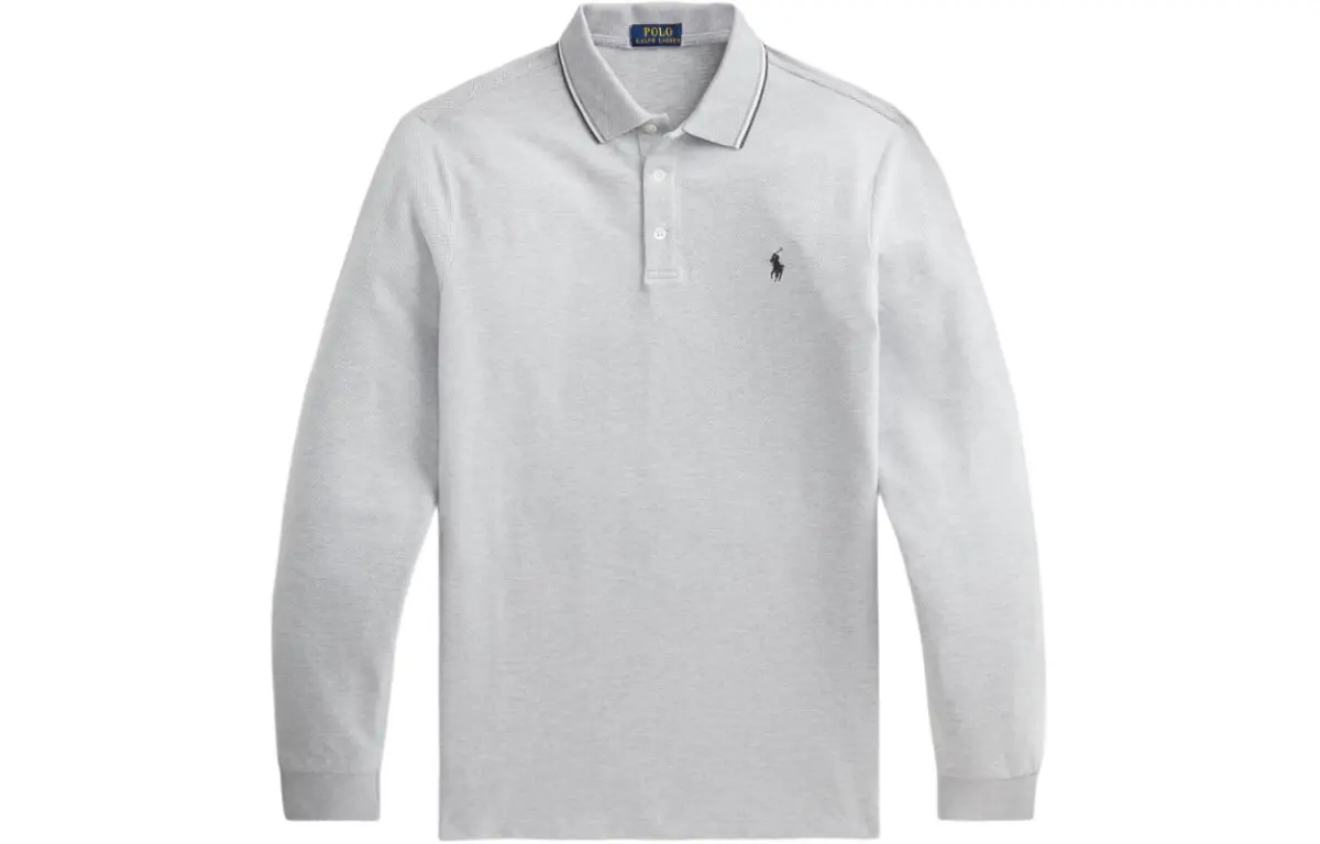 Polo Ralph Lauren Polo Shirt Custom Slim Fit Men's Heather Gray