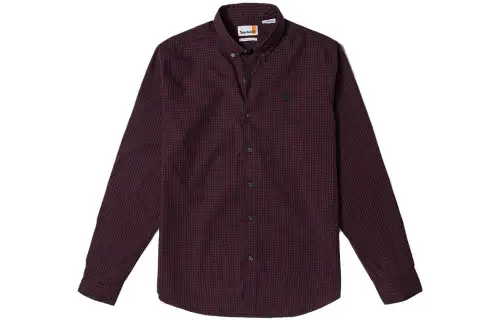 Timberland Shirt Men's Noble Red Yarn Dyed Woven