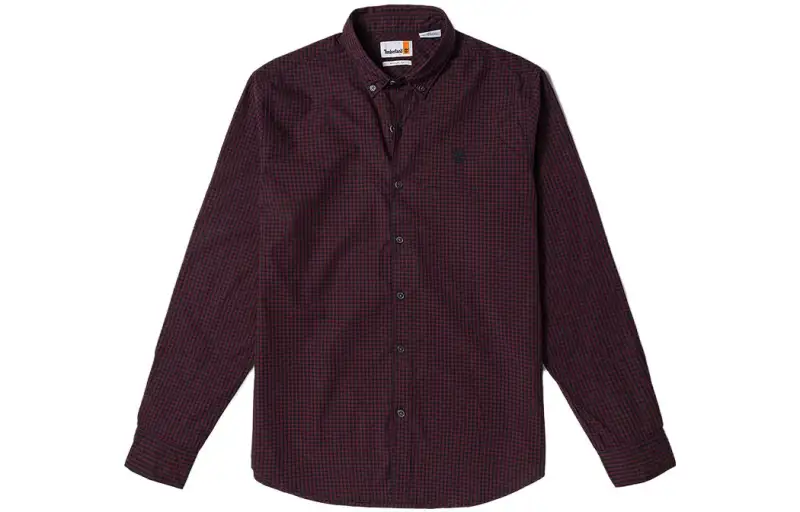 Timberland Shirt Men's Noble Red Yarn Dyed Woven
