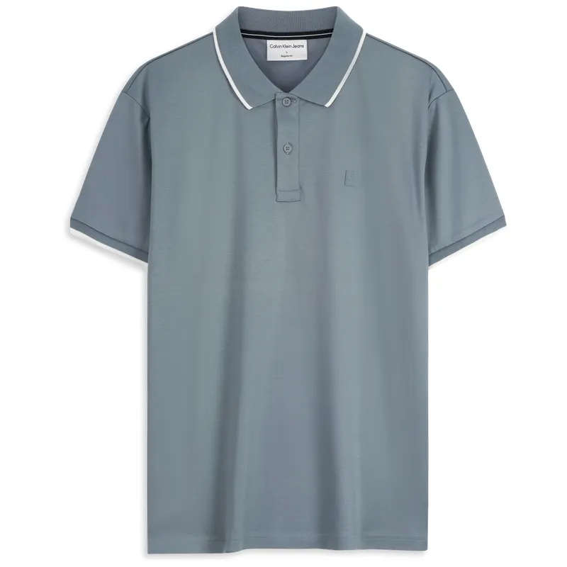 CALVIN KLEIN Polo Shirt Men's PN6 Cloud Trace Gray