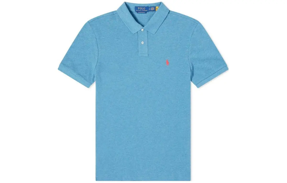 Polo Ralph Lauren Logo Embroidered Straight Hem Polo Shirt