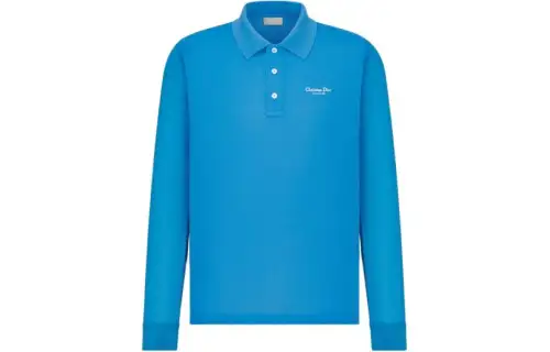 DIOR SS24 Polo Shirt Men's Blue