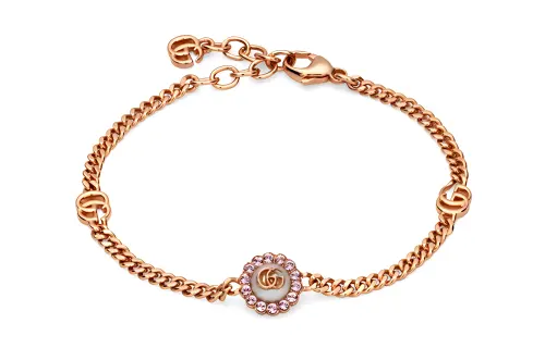 GUCCI GG Marmont Brass Bracelets Unisex Gold