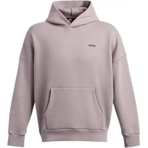 Under Armour Icon Men's UA Icon Heavyweight Fleece Wash Oversized Hoodie Sweatshirt Men's Gray