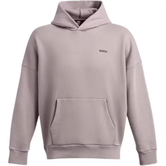 Under Armour Icon Men's UA Icon Heavyweight Fleece Wash Oversized Hoodie Sweatshirt Men's Gray