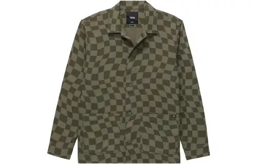 Vans Shirts Men's Army Green Lapel Moderate Other