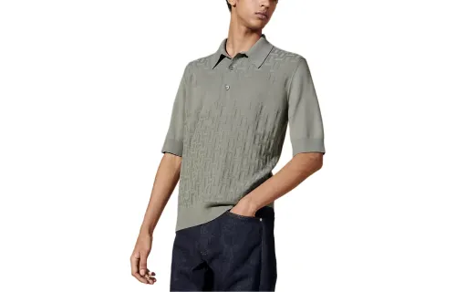 HERMES Polo Shirt Men's Sage Green