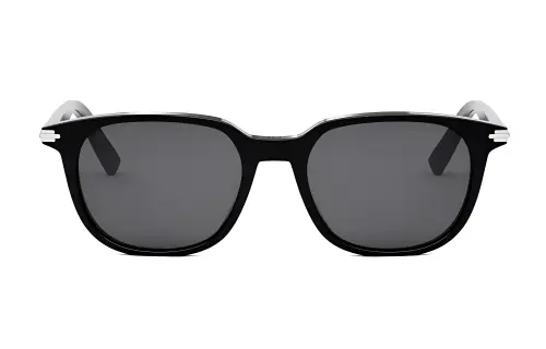 DIOR Metal Irregular Shape Sunglasses Unisex Black