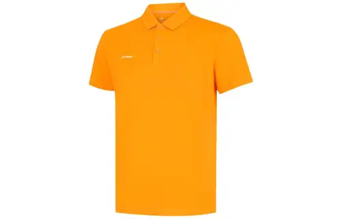 Li Ning Polo Shirt Men's Marigold Orange