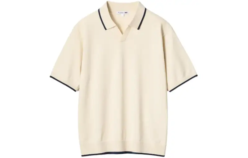 UNIQLO Jw Anderson Co Branded Series Polo Shirt Men's Beige
