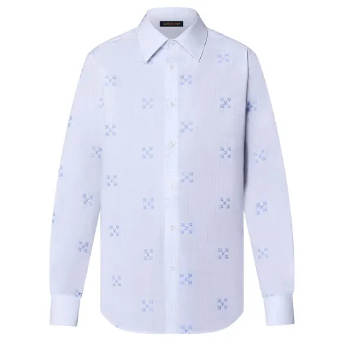 LOUIS VUITTON Shirts Men's Blue Moderate Other