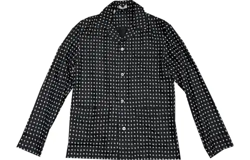 DIOR Shirts Men's Black Cuban Collar Moderate Other