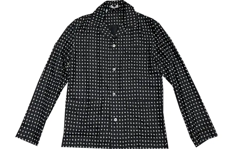 DIOR Shirts Men's Black Cuban Collar Moderate Other