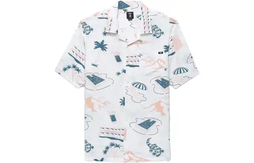 Vans Scenic Shirts Men's White Lapel Moderate Other