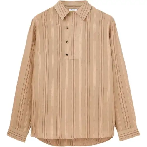 Loro Piana SS24 Shirt Men's Ginsengs Light Yellow