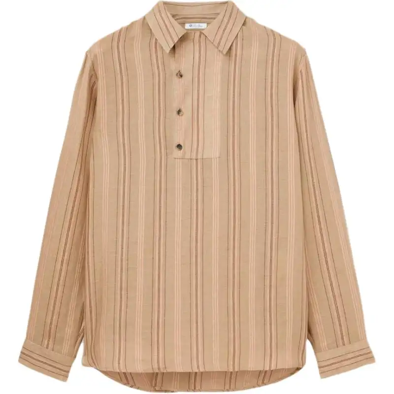 Loro Piana SS24 Shirt Men's Ginsengs Light Yellow