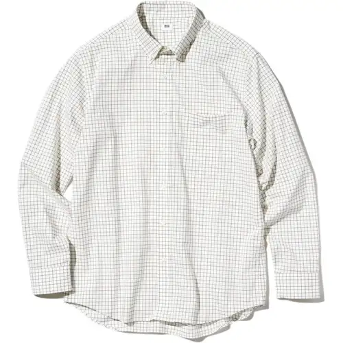 UNIQLO Shirts Men's Ivory Lapel Moderate Other