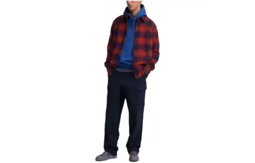 UNIQLO Shirt Men's Orange Brown