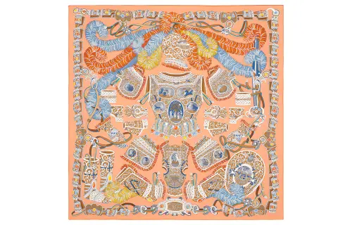 HERMES Scarves Women's Orange