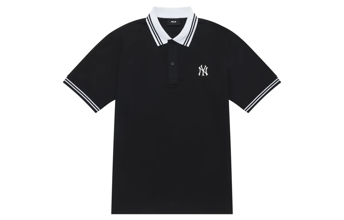 MLB New York Yankees MLB Basic Logo SS24 Polo Shirt Unisex Black