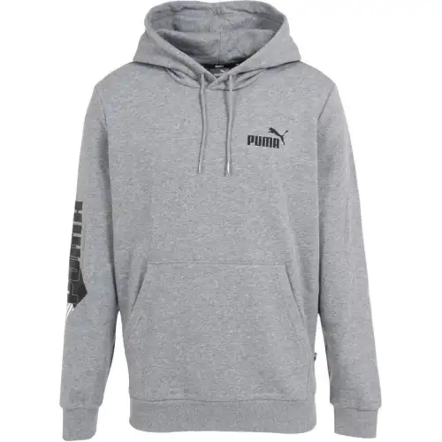 PUMA Sweatshirts Unisex Gray Hooded Moderate Regular