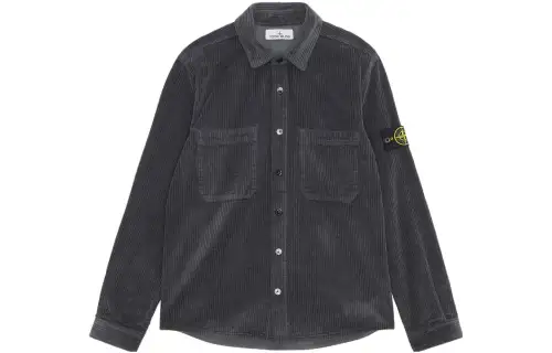 STONE ISLAND Corduroy armband, long-sleeve, shirt