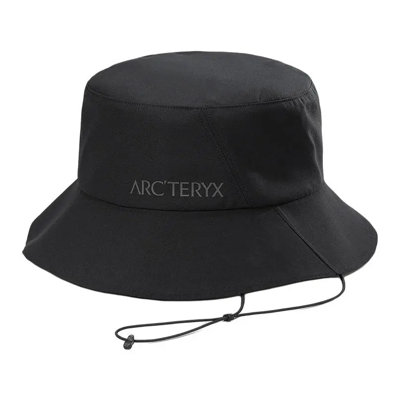 Arc'teryx Polyester Bucket Hats Unisex Black/Deep Cloud Blue