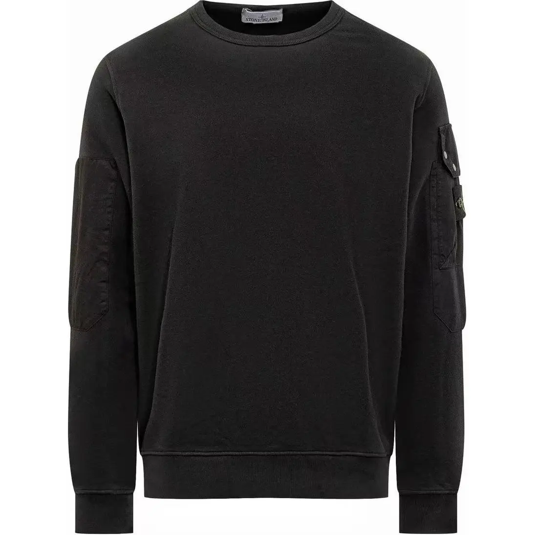 STONE ISLAND Logo Patch Crewneck Sweatshirt