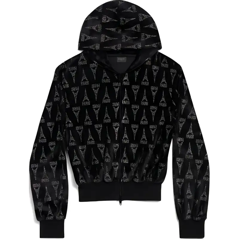 Balenciaga FW24 Sweatshirt Slim Fit Men's Black