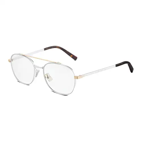 DIOR Metal Aviator Eyeglass Frames Men's Silver
