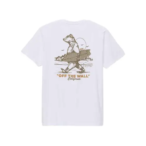 Vans CALIFORNIA BEAR T Shirt Men's White