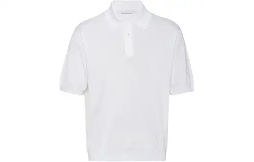 PRADA Triangle-logo Cotton Polo Shirt