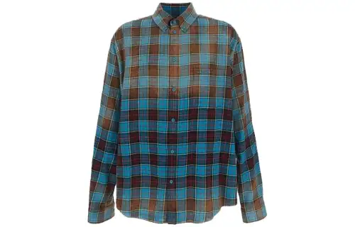 Balenciaga Checked Long Sleeve Shirt