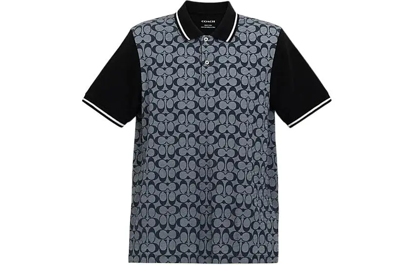 COACH SS24 Polo Shirt Men's Gray